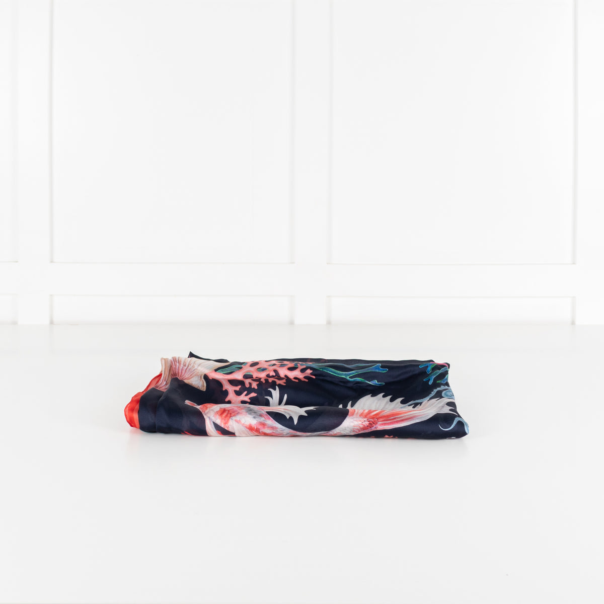 Alexander McQueen Silk Underwater Logo Scarf - Image 3