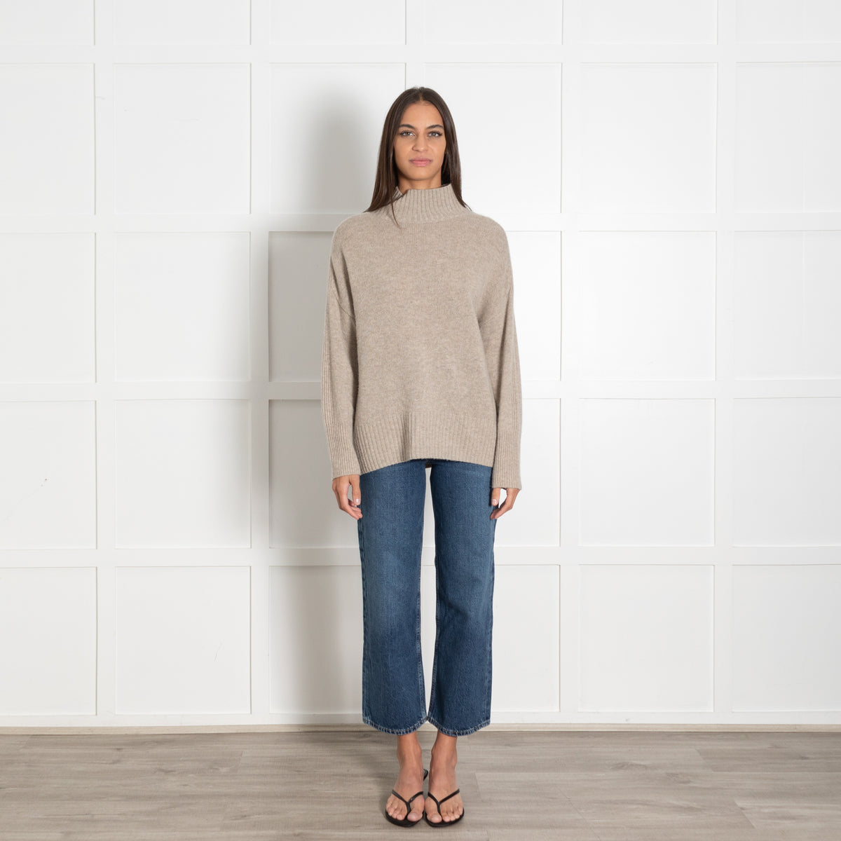 Allude Beige Cashmere Knit - Image 1