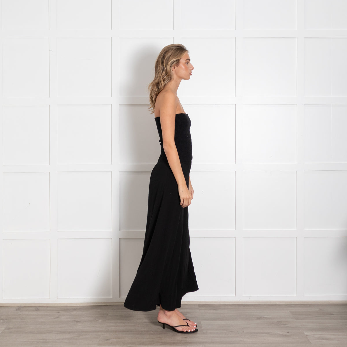 Amina Rubinacci Black Cashmere Blend Knitted Skirt - Image 6