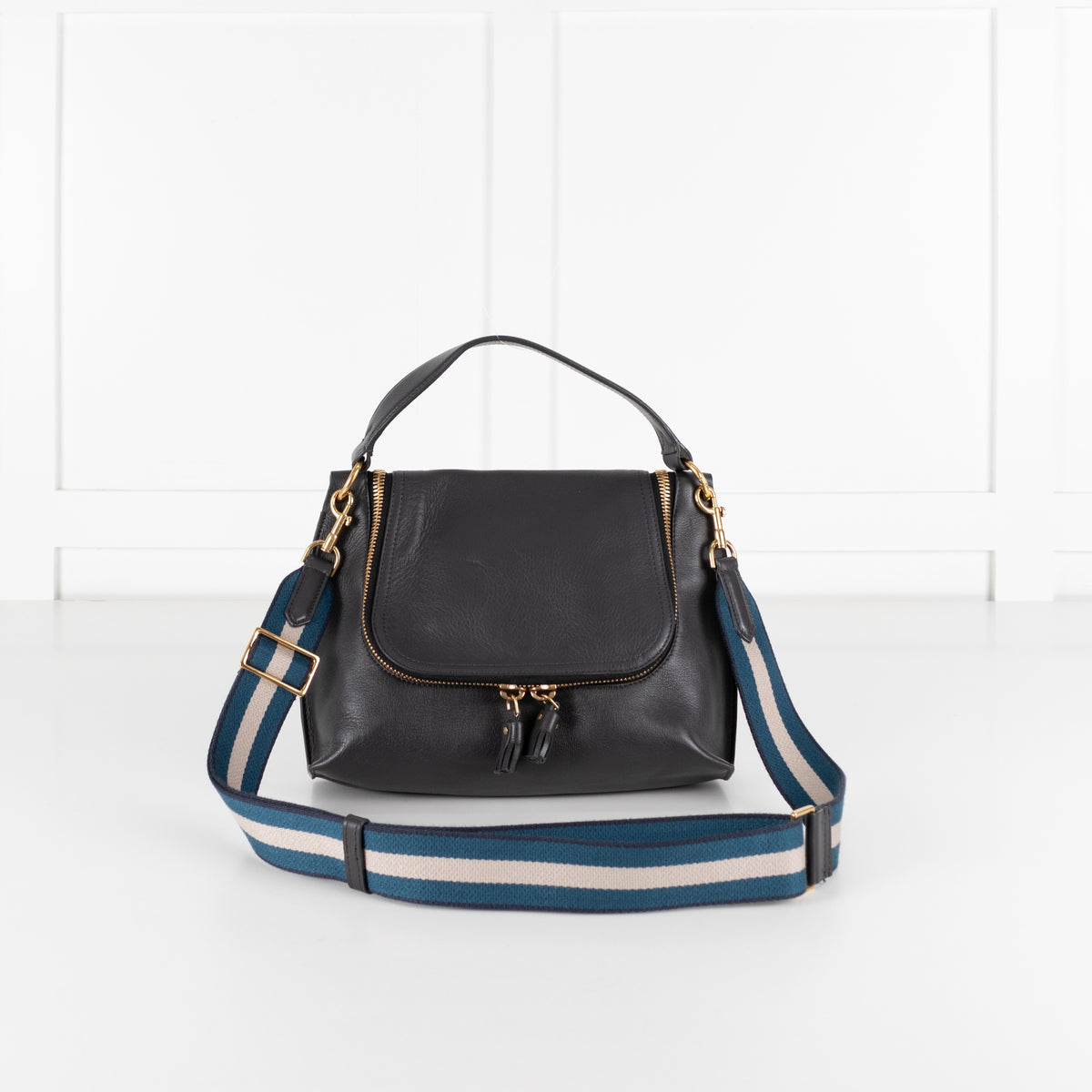 Anya Hindmarch Black  Leather Cross Body Bag - Image 1