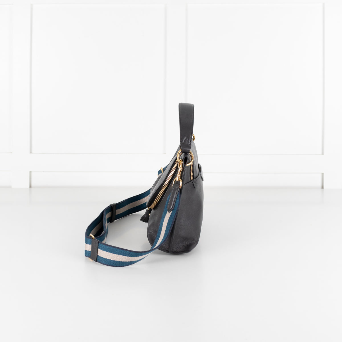 Anya Hindmarch Black  Leather Cross Body Bag - Image 2