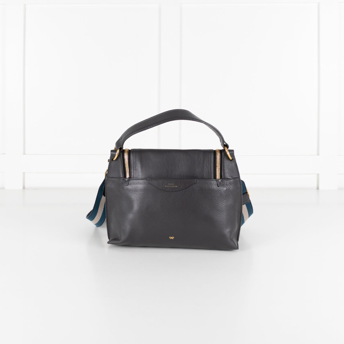 Anya Hindmarch Black  Leather Cross Body Bag - Image 3