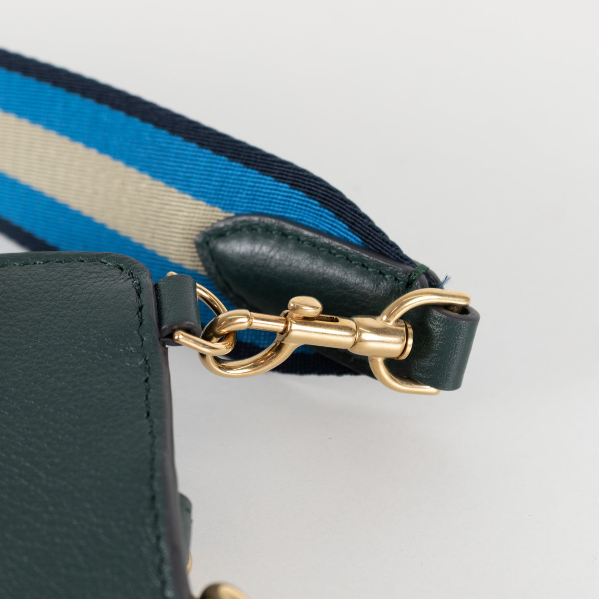 Anya Hindmarch Dark Green Nastro Phone Bag Crossbody - Image 14