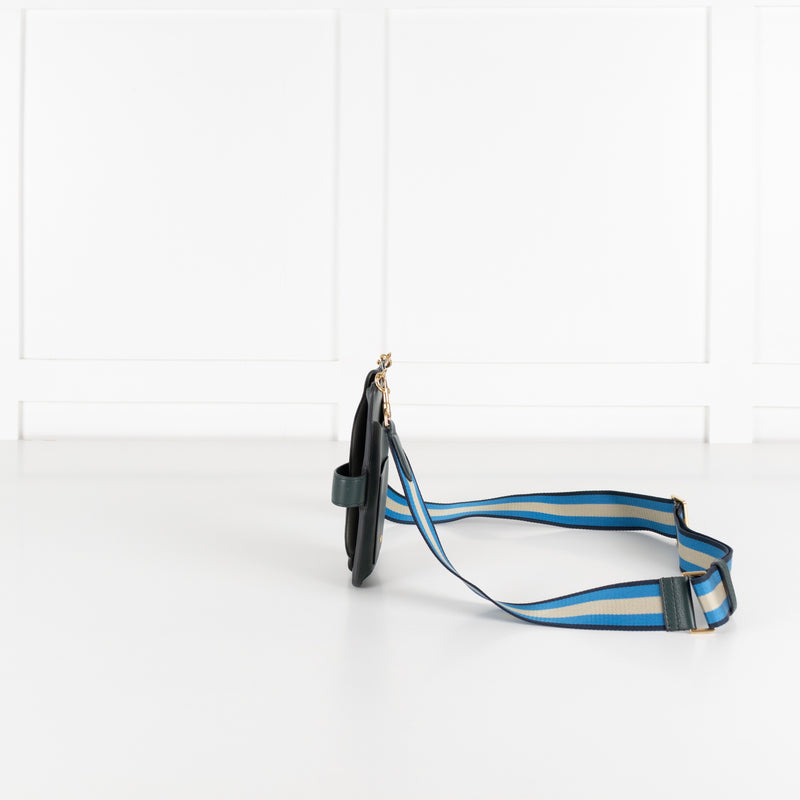 Anya Hindmarch Dark Green Nastro Phone Bag Crossbody - Image 2