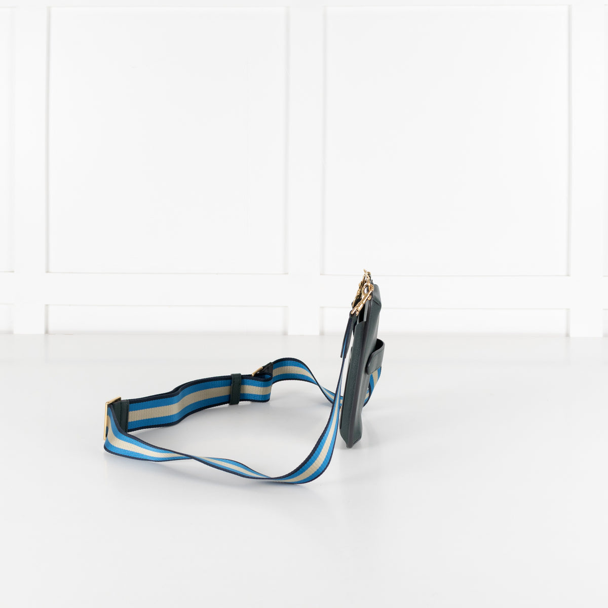 Anya Hindmarch Dark Green Nastro Phone Bag Crossbody - Image 3