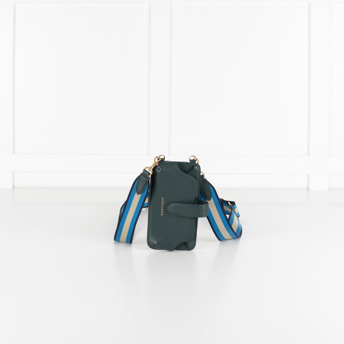 Anya Hindmarch Dark Green Nastro Phone Bag Crossbody - Image 4