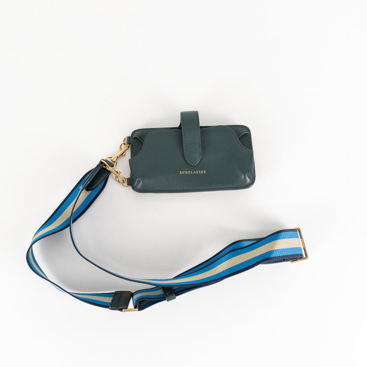 Anya Hindmarch Dark Green Nastro Phone Bag Crossbody - Image 6