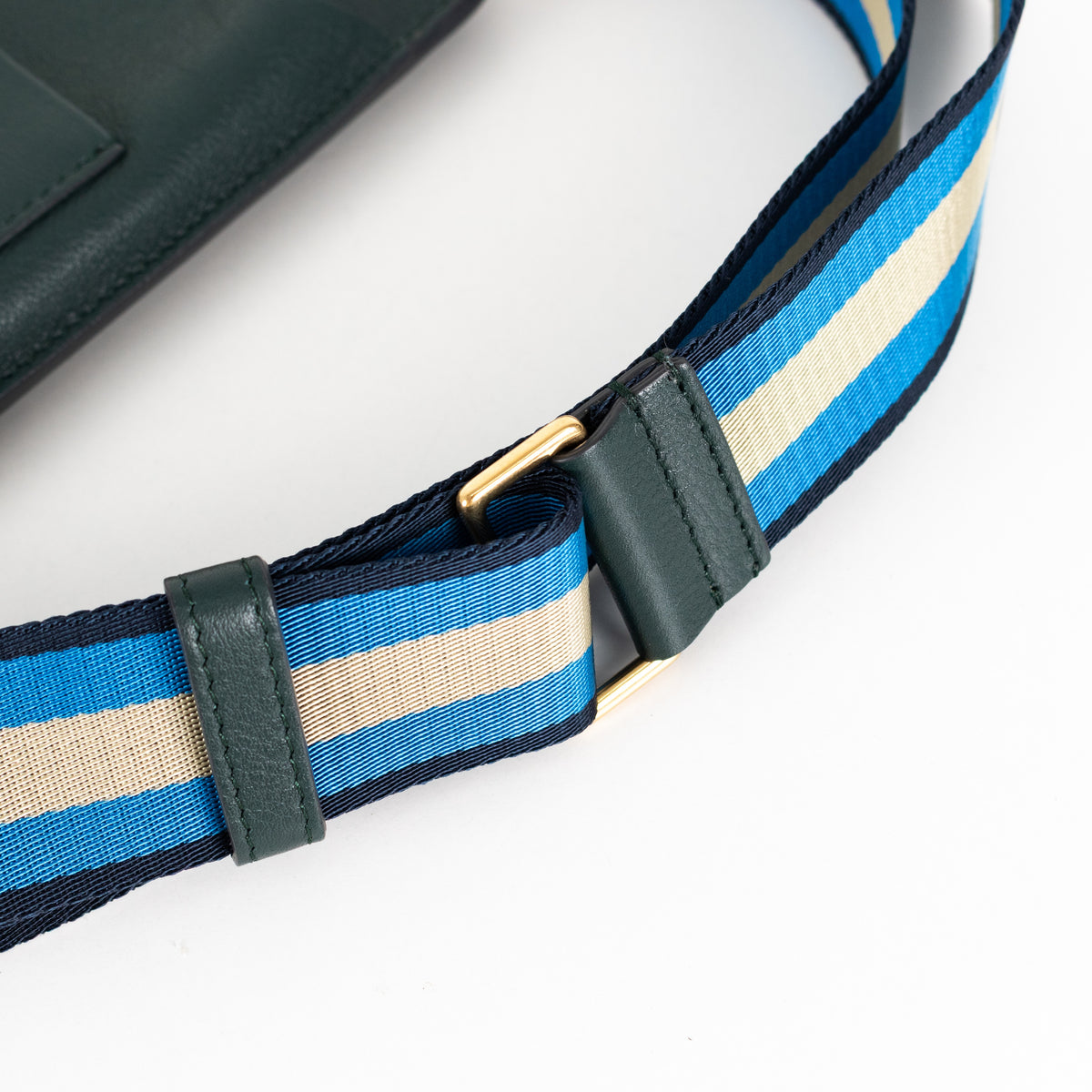Anya Hindmarch Dark Green Nastro Phone Bag Crossbody - Image 9