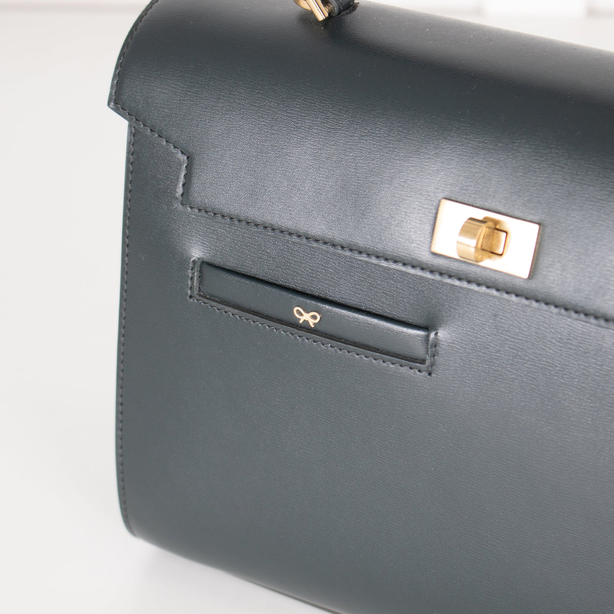 Anya Hindmarch Green Mortimer Top Handle Bag - Image 7