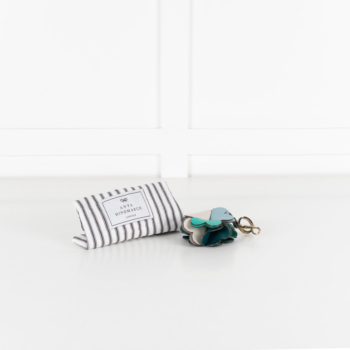 Anya Hindmarch Multicoloured Hearts Keyring - Image 2