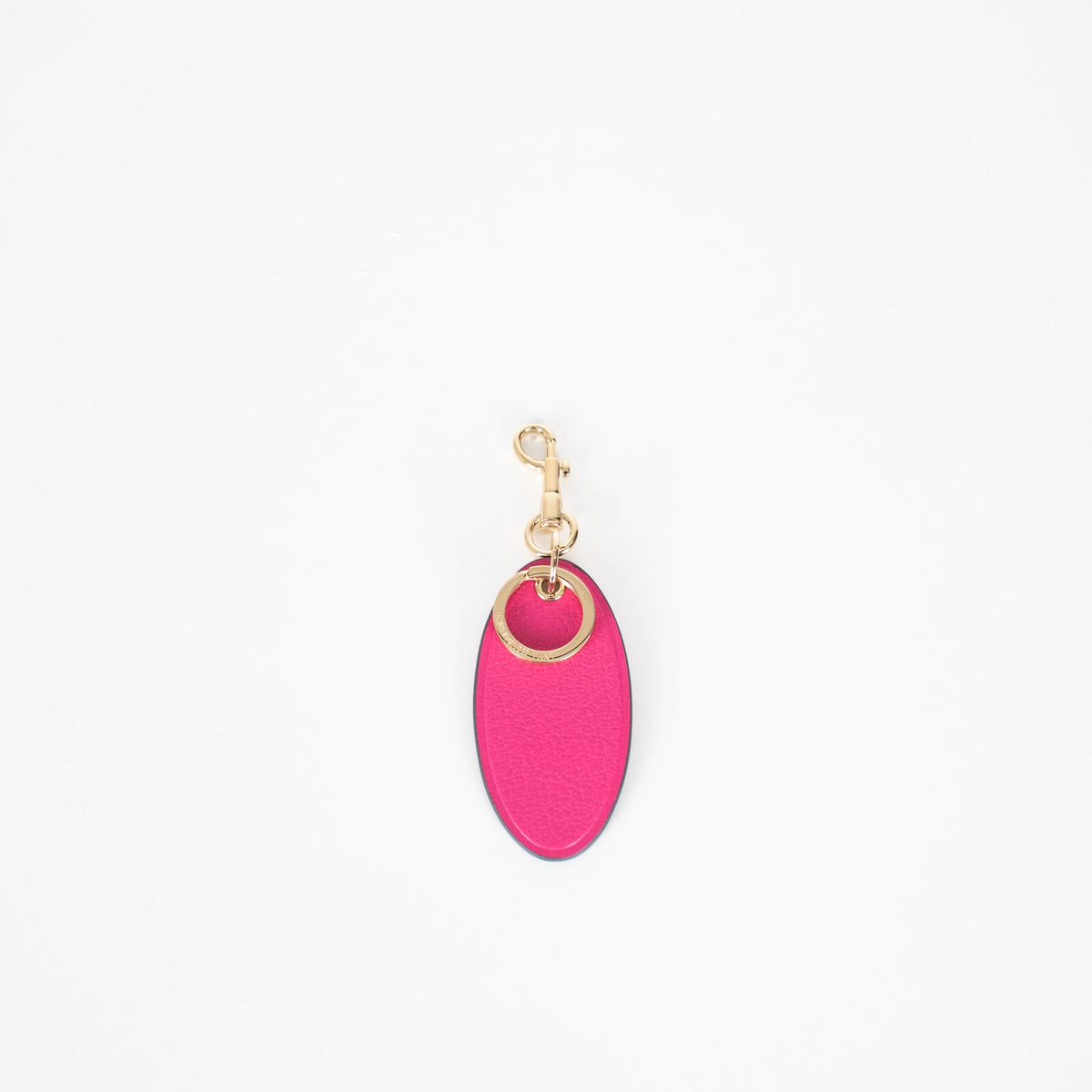 Anya Hindmarch Pink Oval Bespoke Medium Keyring - Image 1