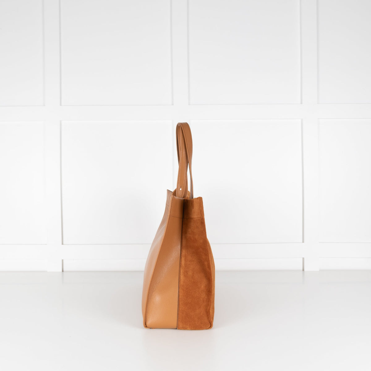 Anya Hindmarch Tan Suede Mortimer Large Tote - Image 4