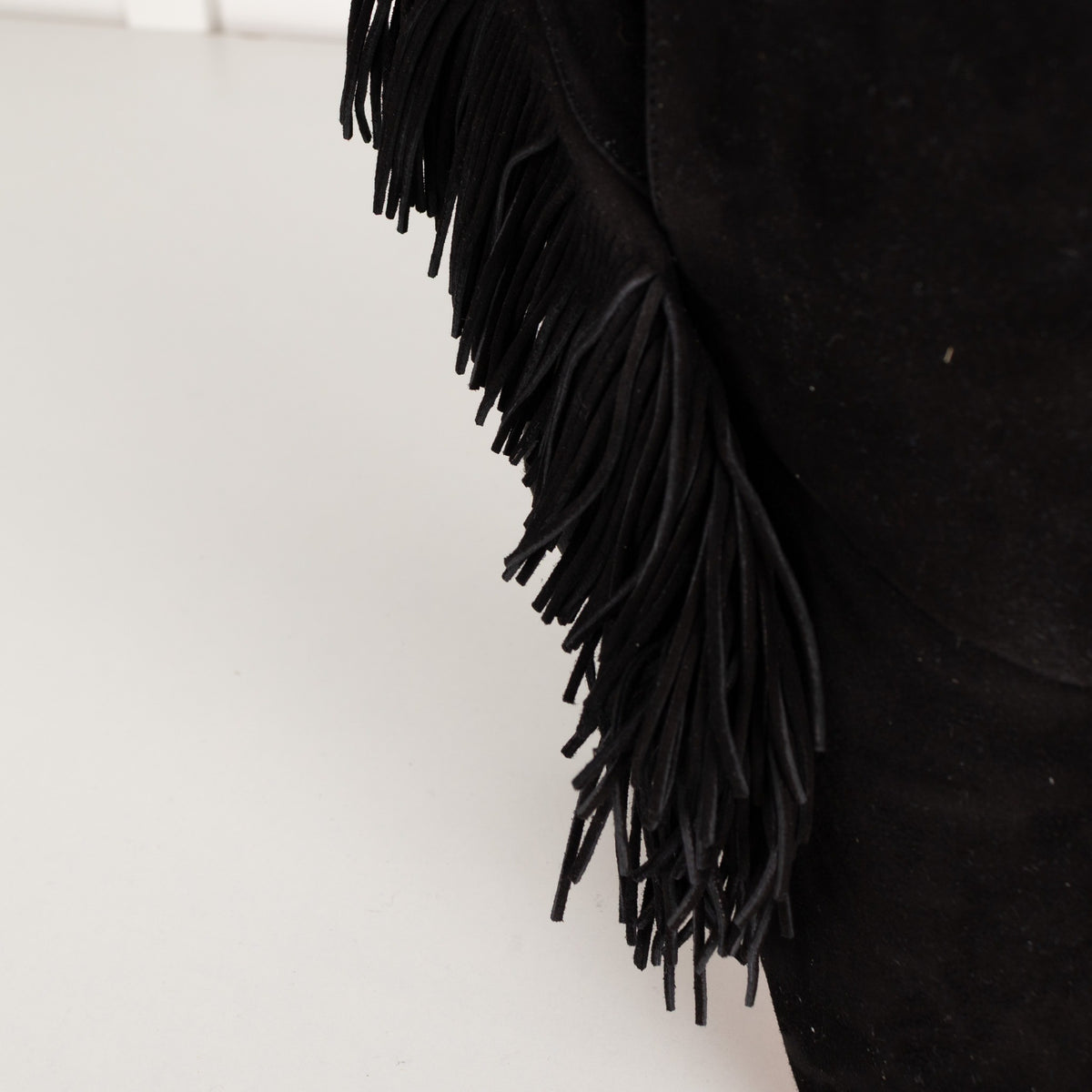 Aquazzura Black Fringe Ankle Boots - Image 12