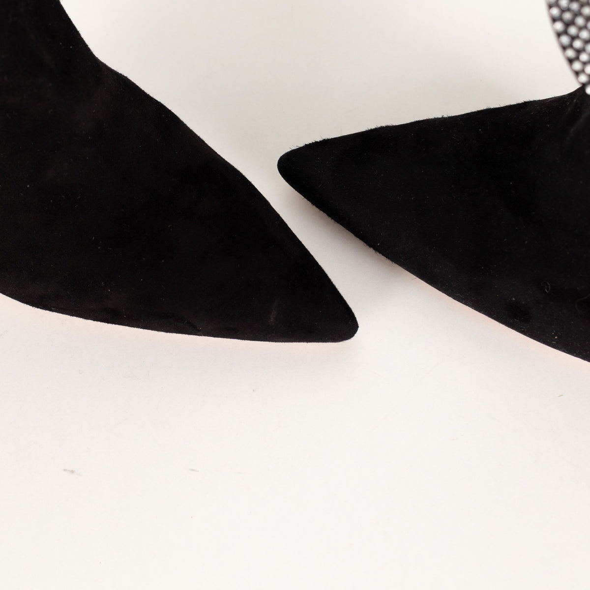 Aquazzura Black Night Fever Crystal-Embellished  Suede Ankle Suede Boots - Image 11