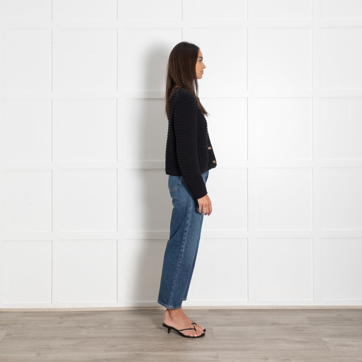 ba&sh Gaspard Black Cardigan - Image 6