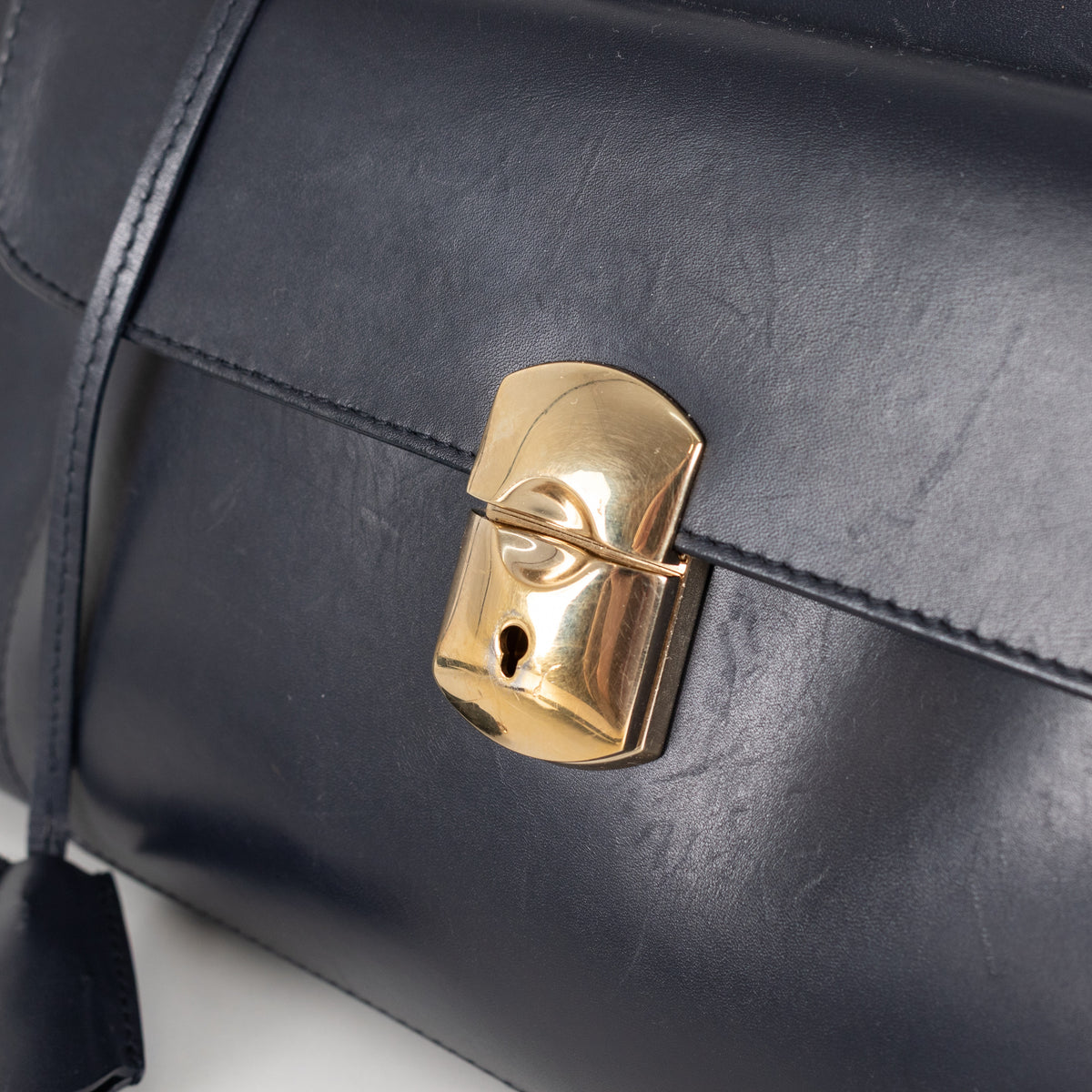Balenciaga Black Leather Padlock All Afternoon Tote Bag - Image 12
