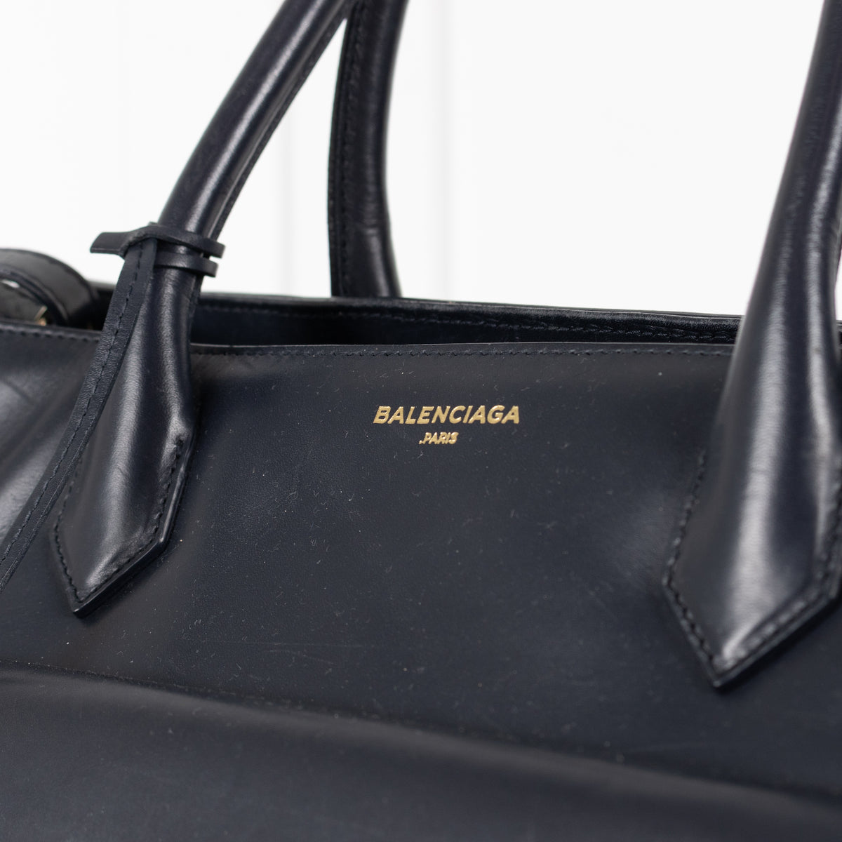 Balenciaga Black Leather Padlock All Afternoon Tote Bag - Image 13