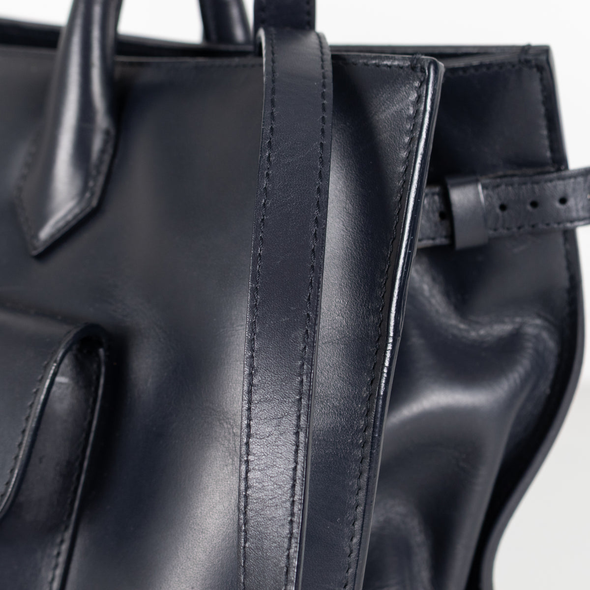Balenciaga Black Leather Padlock All Afternoon Tote Bag - Image 15