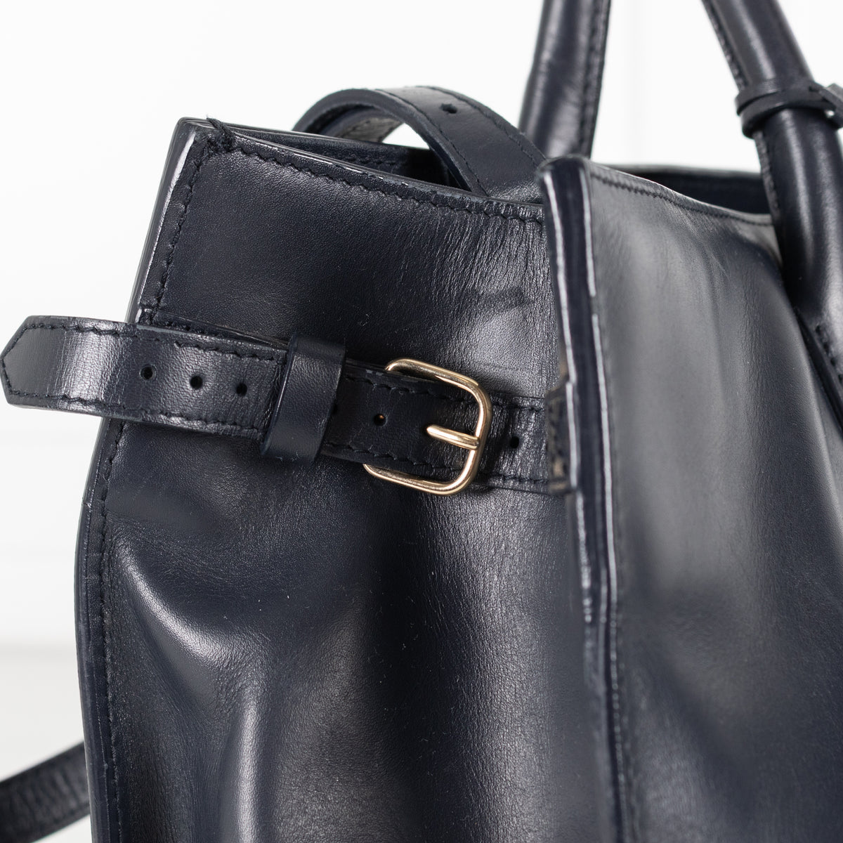 Balenciaga Black Leather Padlock All Afternoon Tote Bag - Image 19