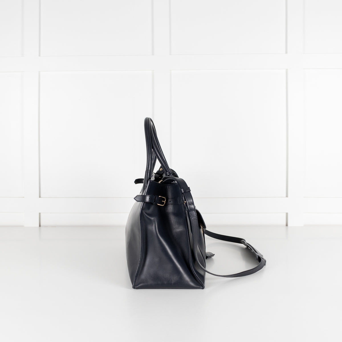 Balenciaga Black Leather Padlock All Afternoon Tote Bag - Image 8