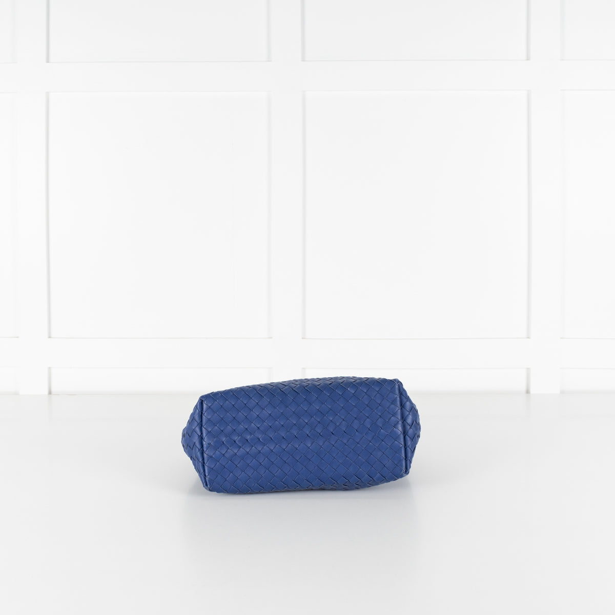 Bottega Veneta Blue Intrecciato Garda Leather Small Tote Bag - Image 8