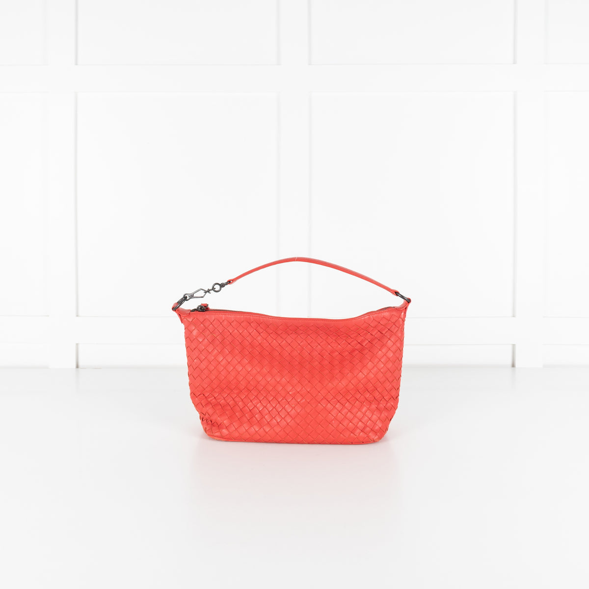 Bottega Veneta Red Intrecciato Nappa Leather Shoulder Bag - Image 6
