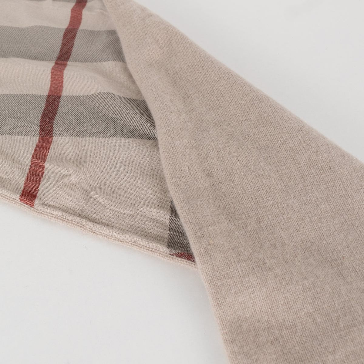 Burberry Taupe Reversible Long Scarf - Image 4