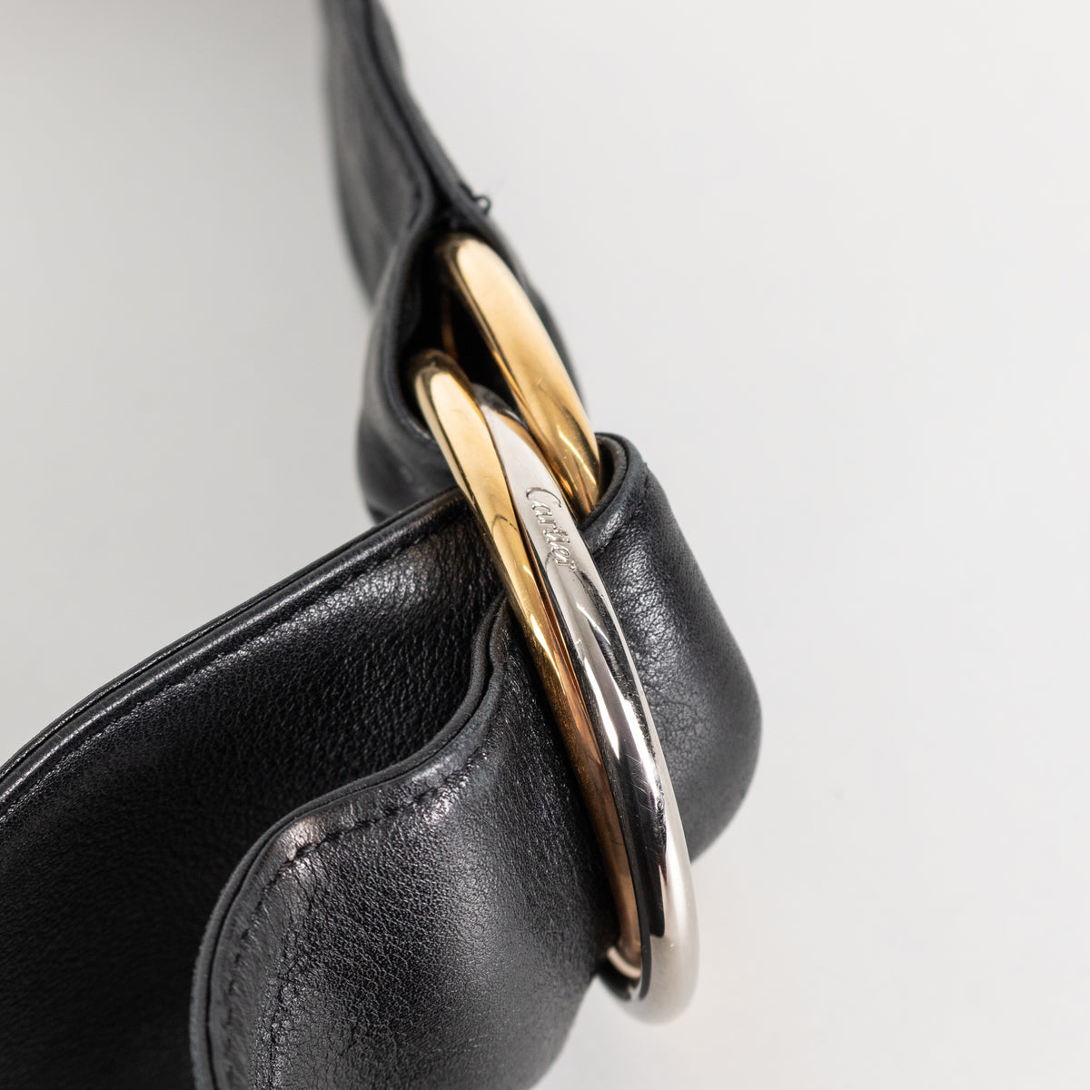 Cartier Black Trinity Hobo Handle Handbag - Image 12