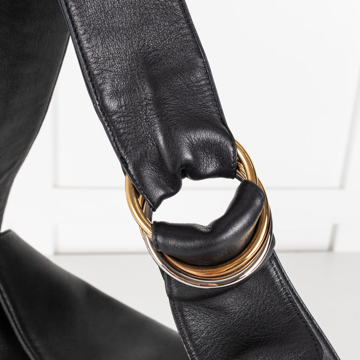 Cartier Black Trinity Hobo Handle Handbag - Image 6