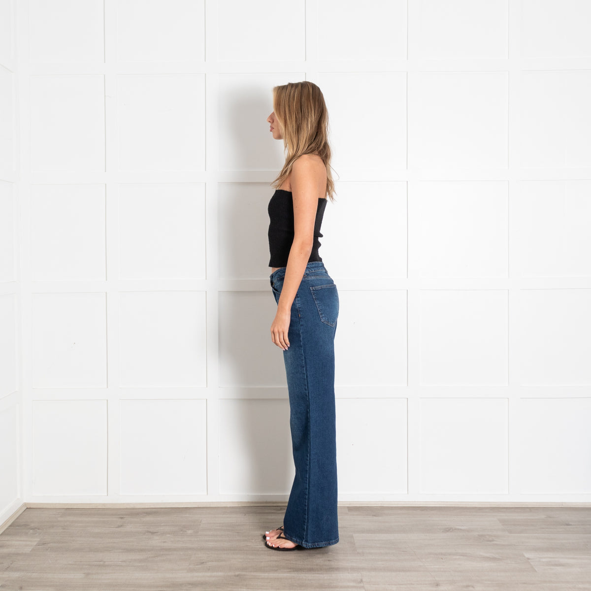 Cavalli Class Blue Denim Wide Leg Jeans - Image 4