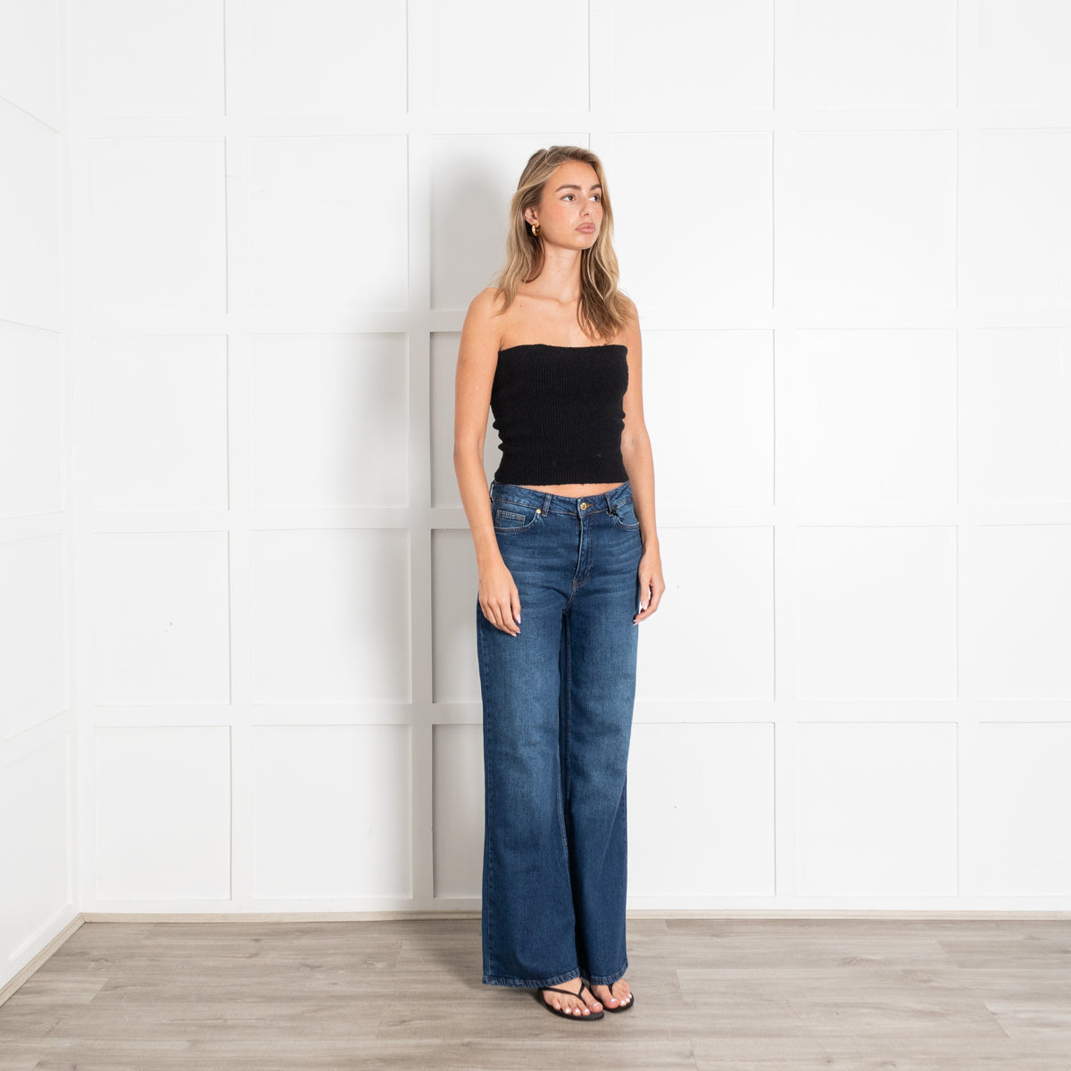 Cavalli Class Blue Denim Wide Leg Jeans - Image 7
