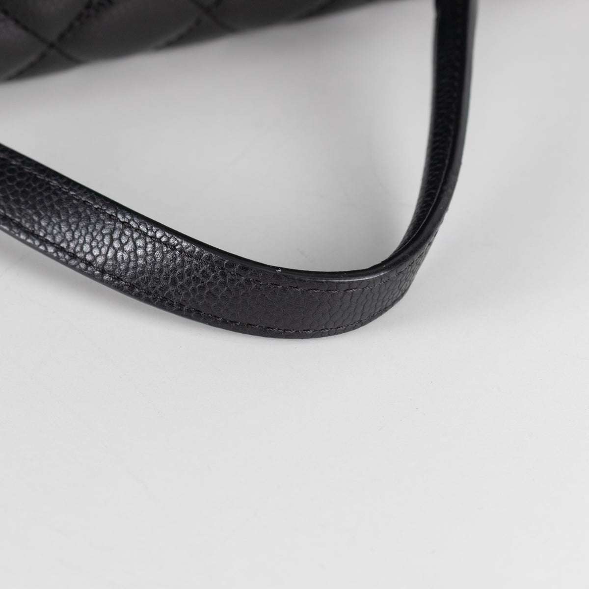 Chanel Black Caviar City Tote with CC Charm - Image 11