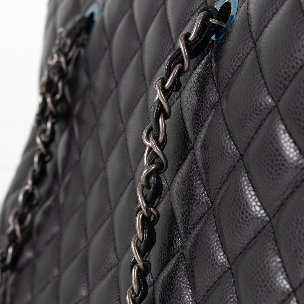 Chanel Black Caviar City Tote with CC Charm - Image 16