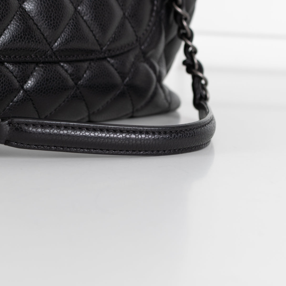Chanel Black Caviar City Tote with CC Charm - Image 18