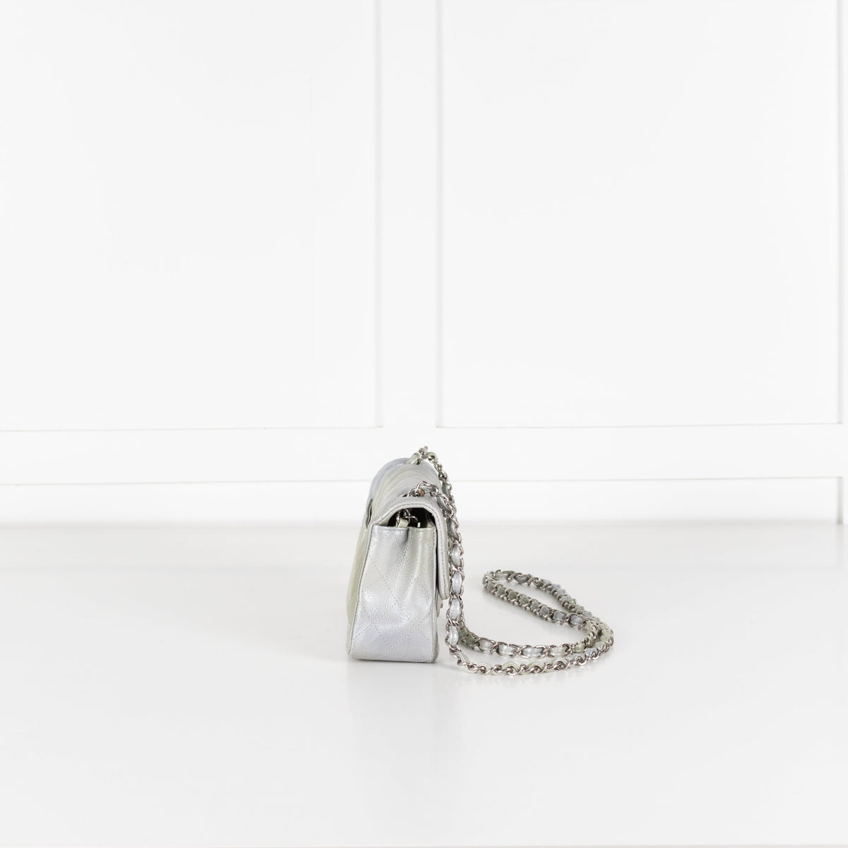 Chanel Green and Silver Limited Edition Mini Flap - Image 7