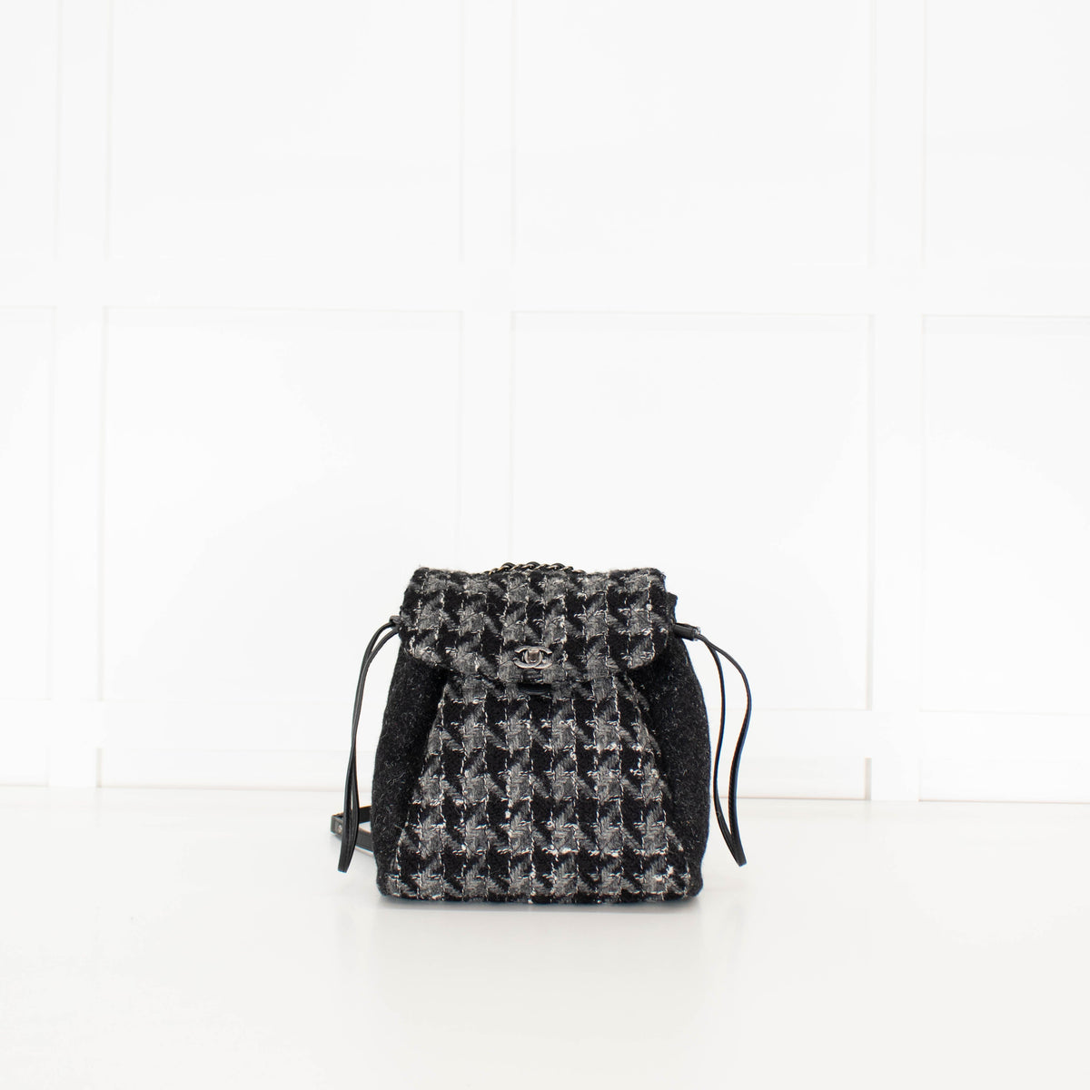 Chanel Grey Tweed Coco Backpack - Image 1