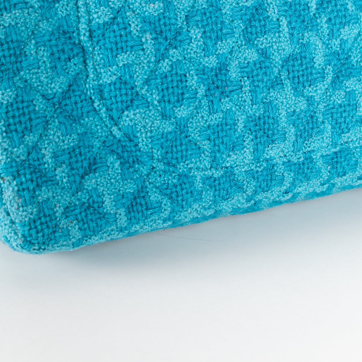 Turquoise Blue Reissue 2.55 Quilted Tweed Double Flap Bag - Image 16