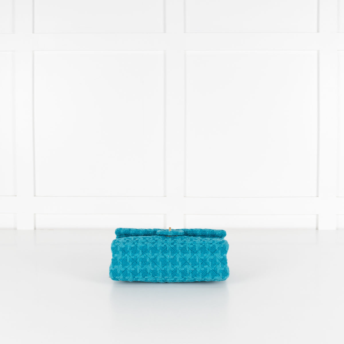 Turquoise Blue Reissue 2.55 Quilted Tweed Double Flap Bag - Image 8