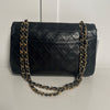 Chanel Black Vintage Lambskin Flap Shoulder  Bag