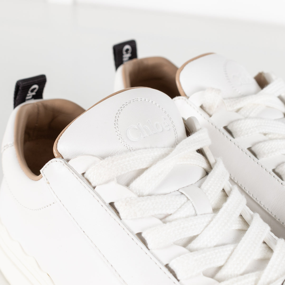Lauren Leather White Sneakers - Image 12