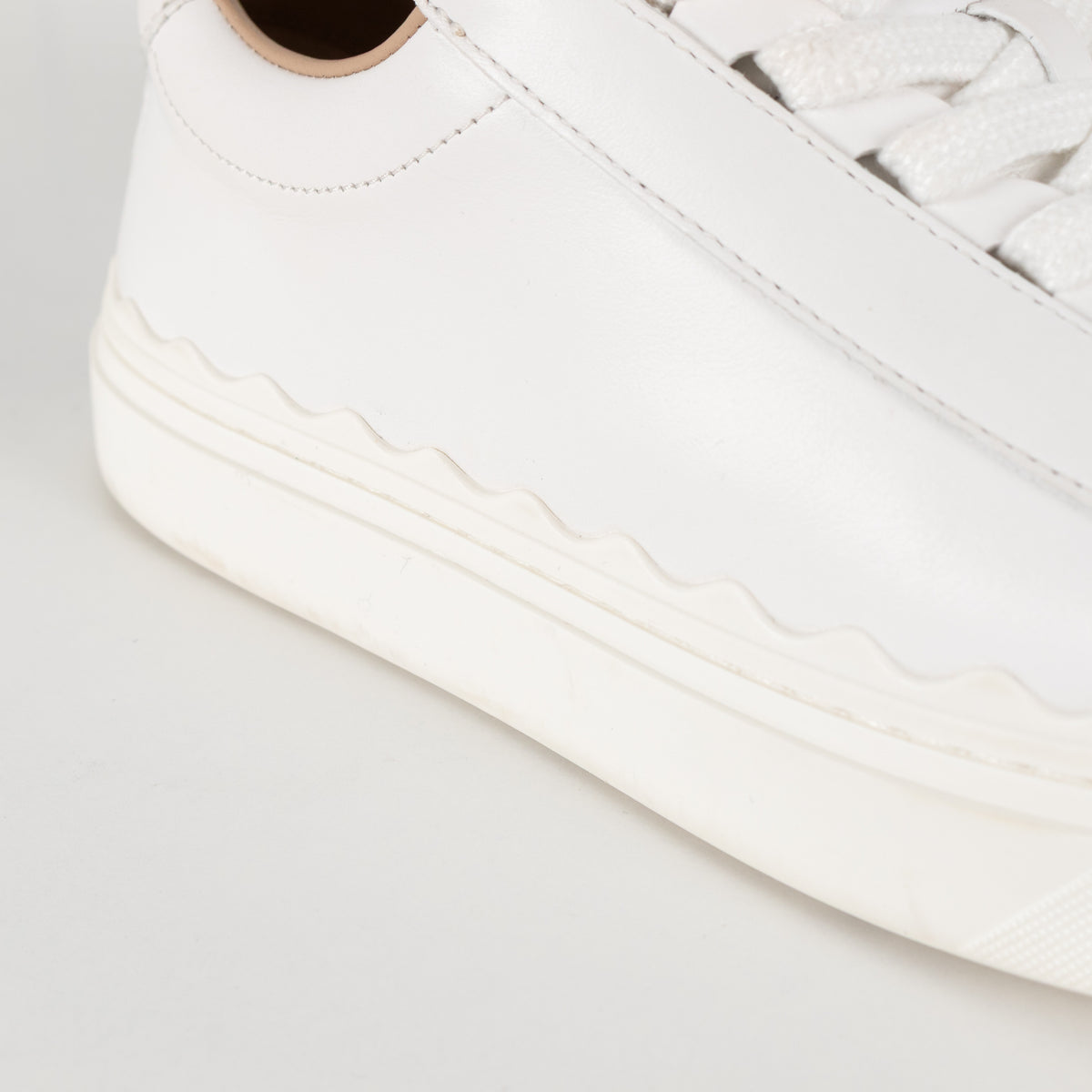 Lauren Leather White Sneakers - Image 13