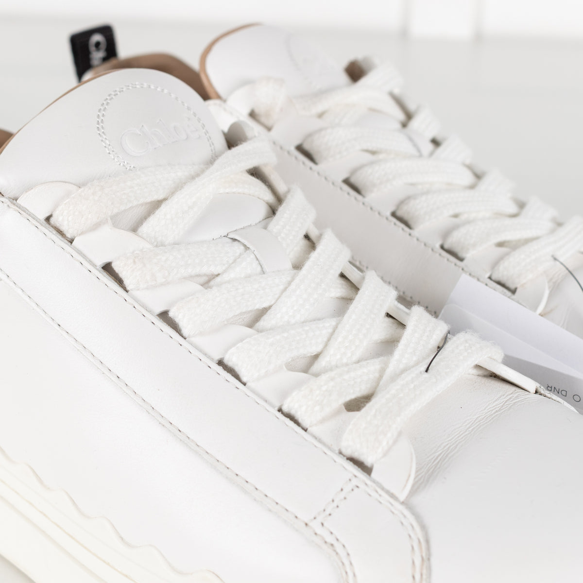 Lauren Leather White Sneakers - Image 14