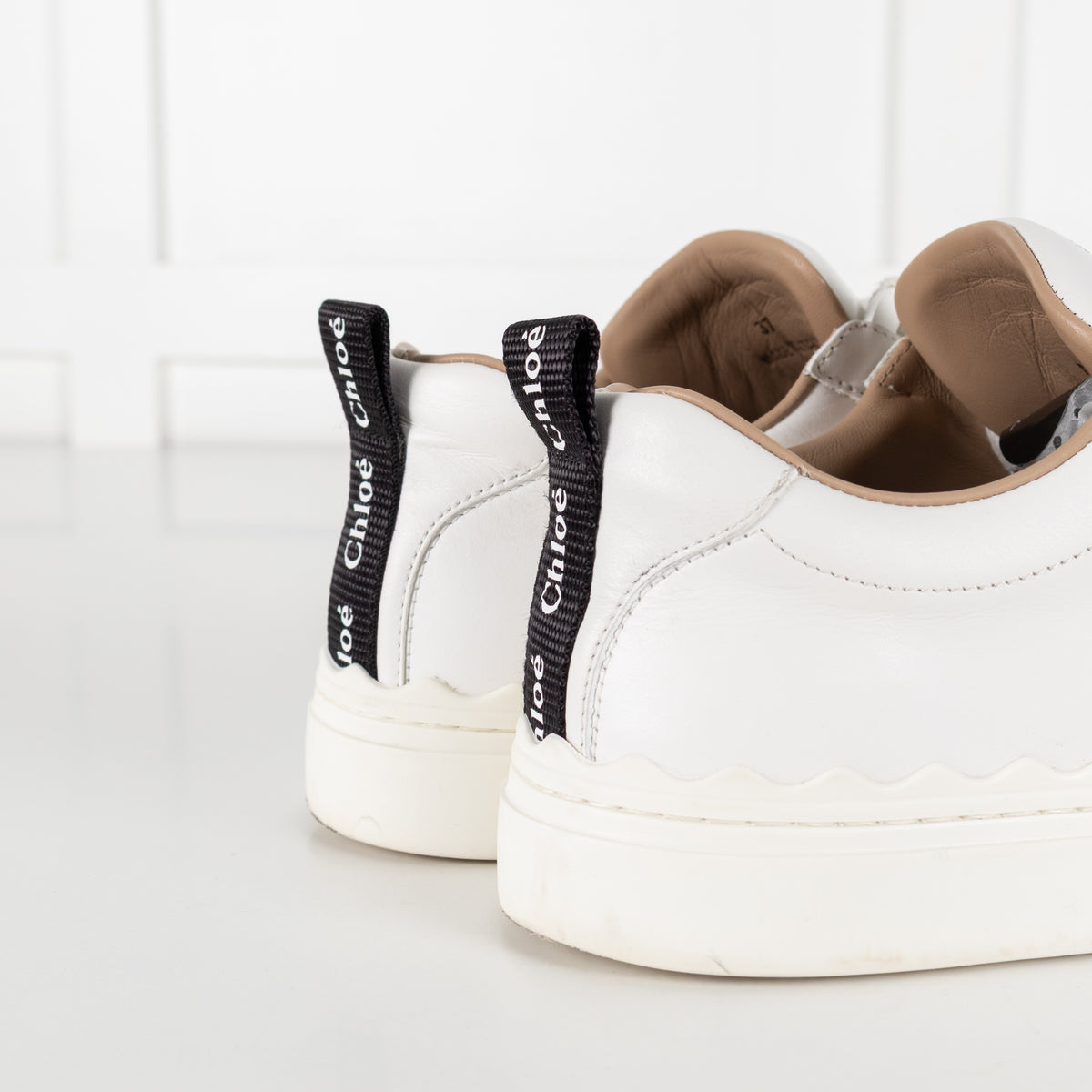 Lauren Leather White Sneakers - Image 15