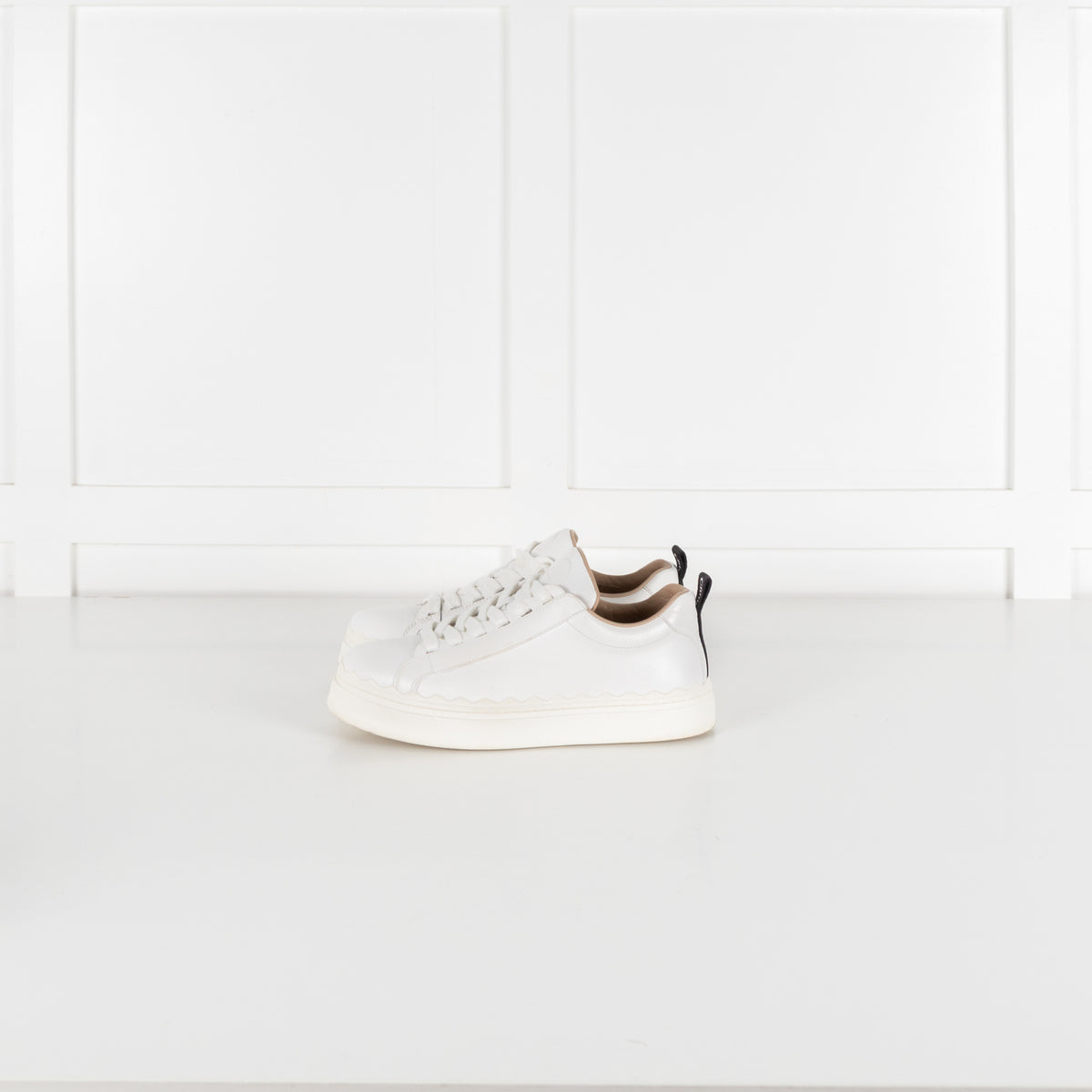 Lauren Leather White Sneakers - Image 4