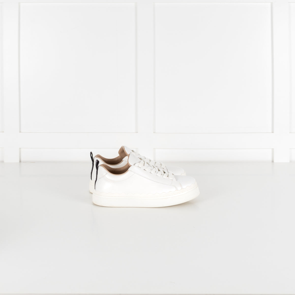 Lauren Leather White Sneakers - Image 6