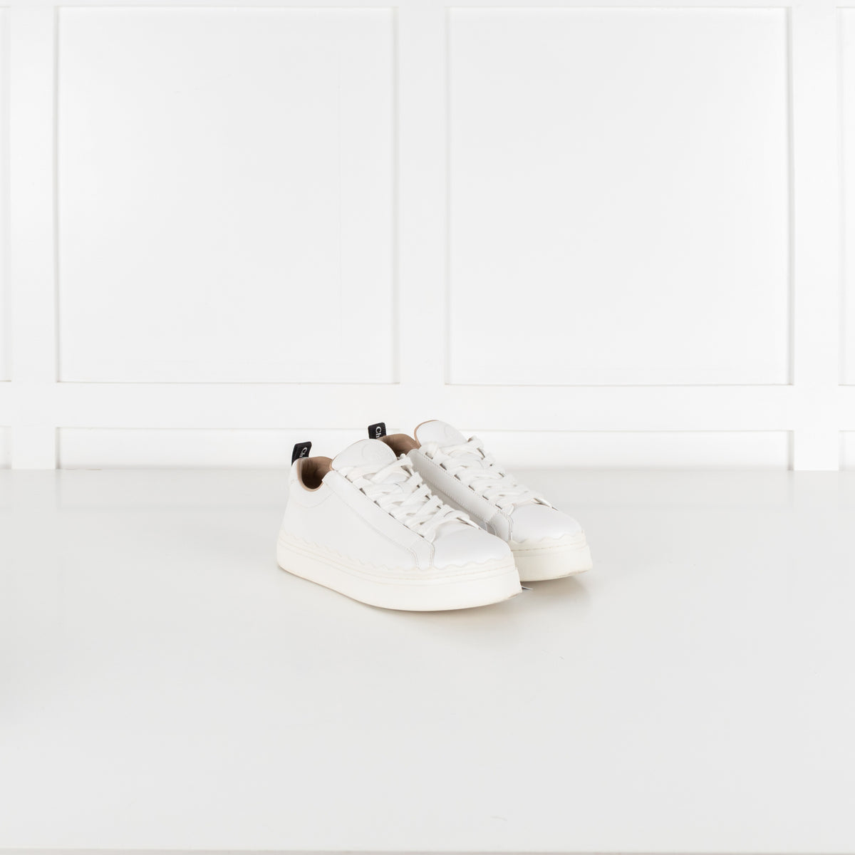 Lauren Leather White Sneakers - Image 7