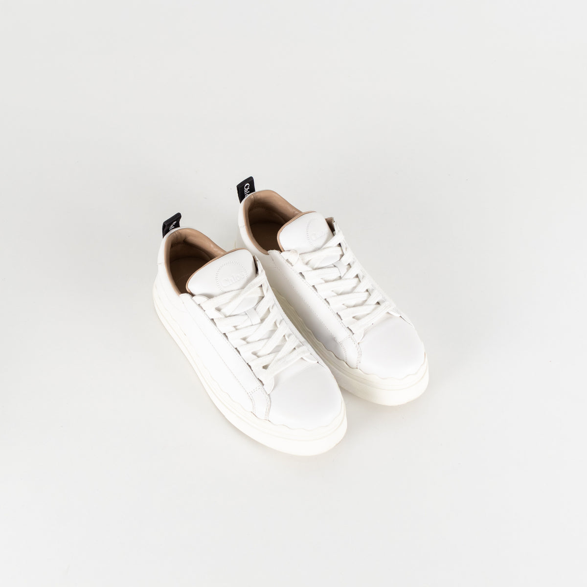Lauren Leather White Sneakers - Image 9