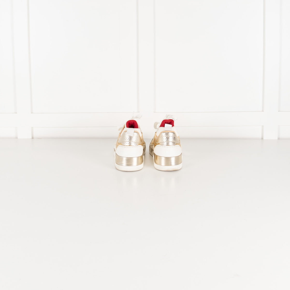 Christian Louboutin Gold Cream Donna Trainers - Image 4