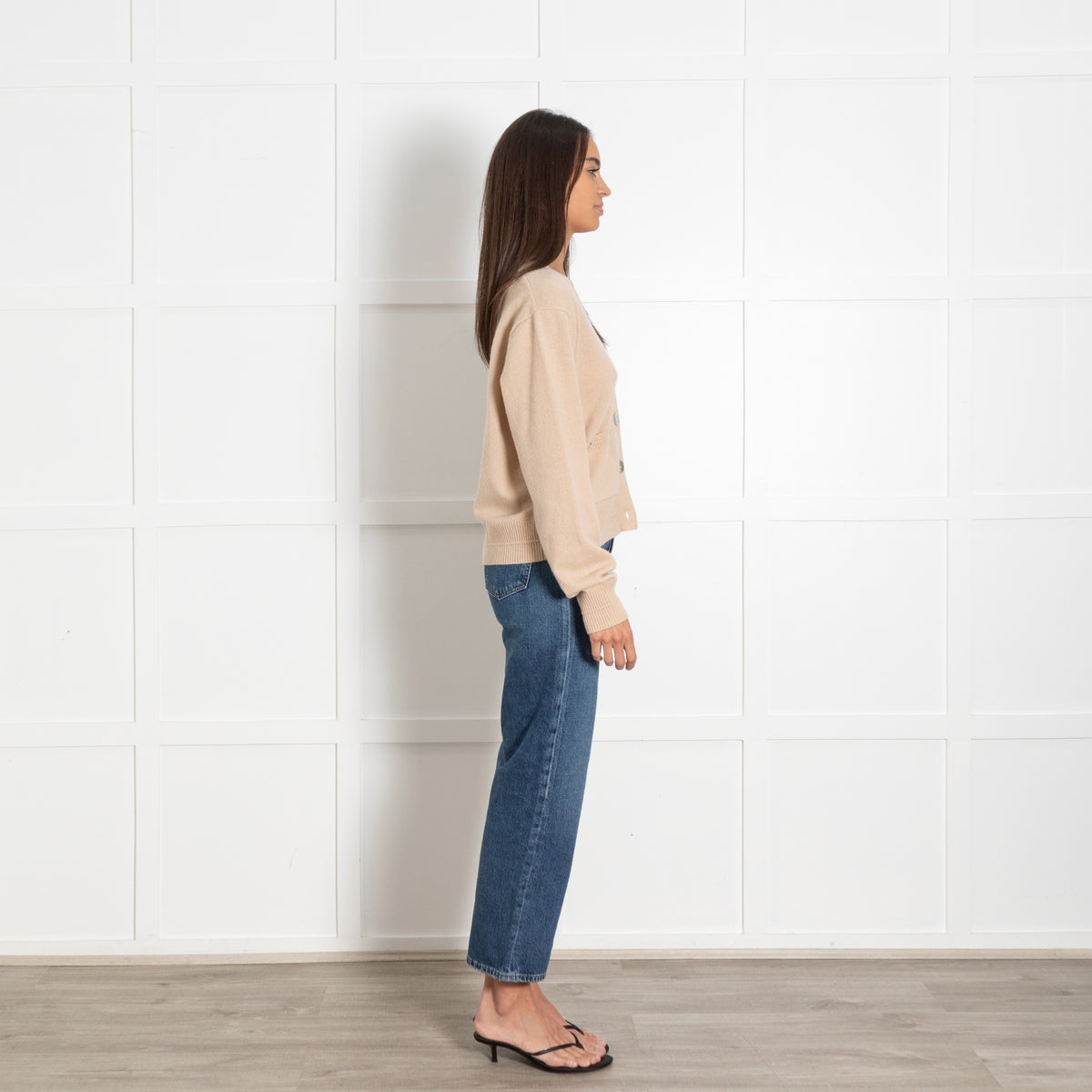 Colorush Beige Cashmere Cardigan - Image 6