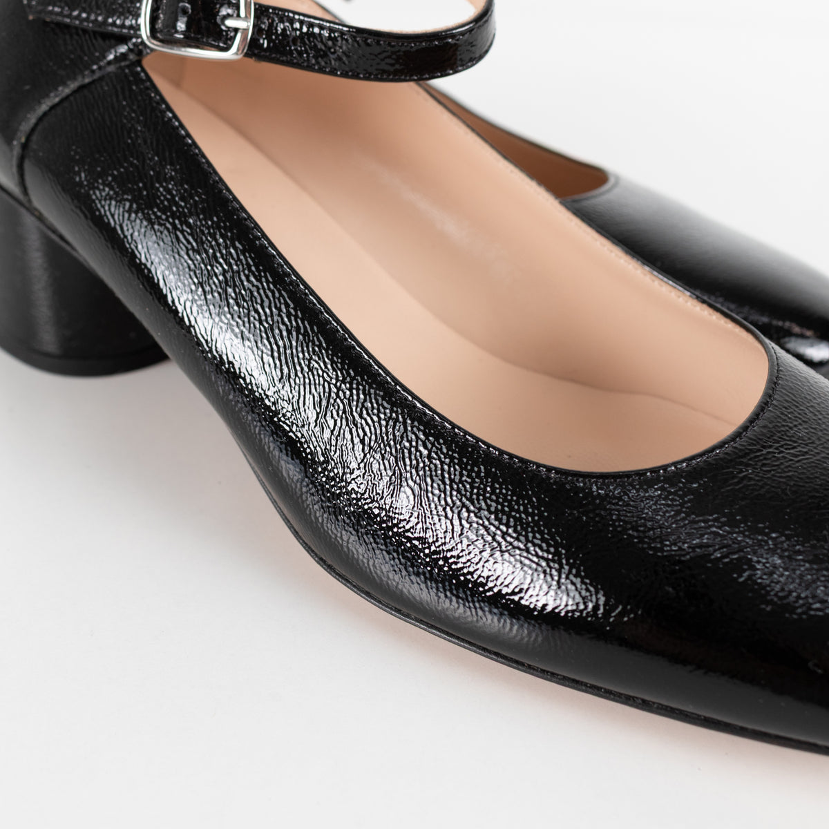 Comptoir Des Cotonniers Black Patent Block Heel Mary Jane Pump - Image 13